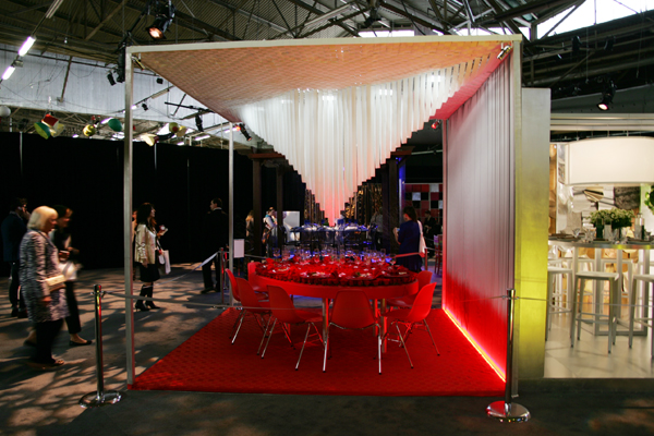 David Rockwell table design for DIFFA Dining by design at the 2011 New York Architectural Digest Magazine Home Design Show