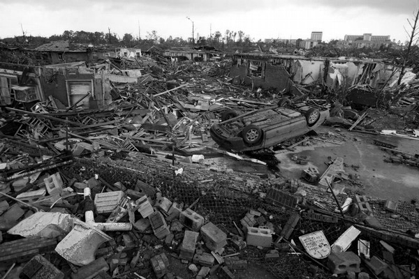 people running away from tornado. enterprise alabama tornado.