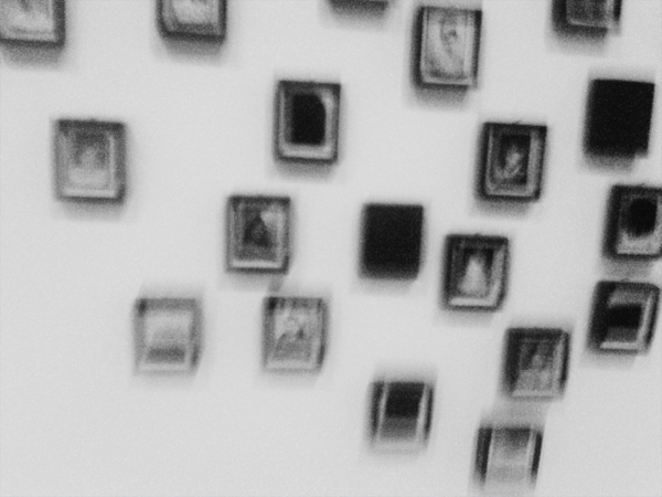 Photo of "Gathered" an photo installation at the Brooklyn Museum by Brooklyn NY, born photographer and artist Lorna Simpson.