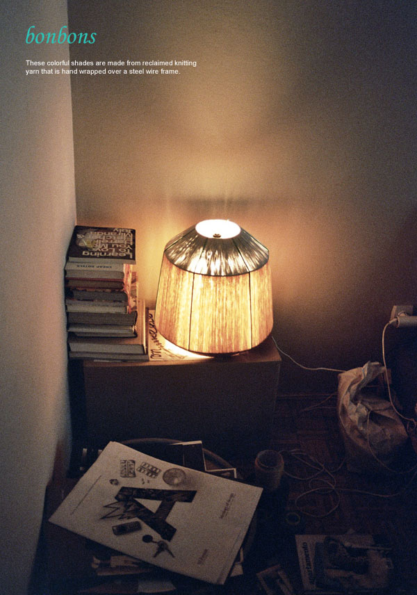Bonbon Lamp designed by Serbian furniture and lighting designer Ana Kras.