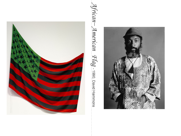 A art flag by American artist David Hammons.