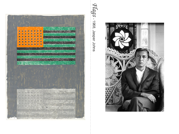 Flags : By Jasper Johns A 1968 lithograph Jasper Johns.