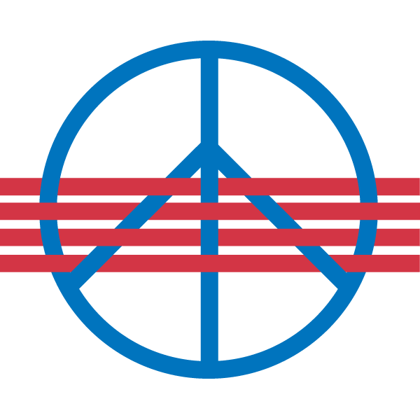 Peace + Flag Logo Design 