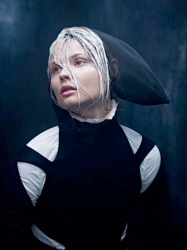Polish fashion model Magdalena Frackowiack for Dansk Magazine.
