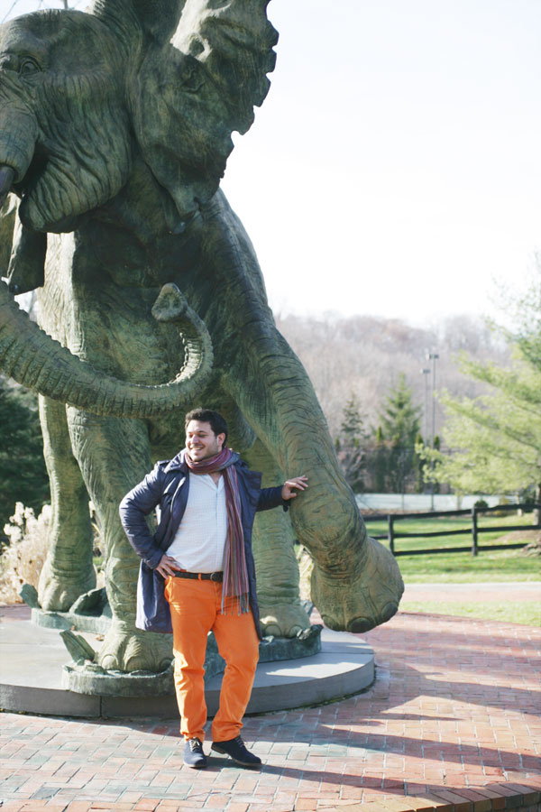 Pumpkin orange pants for the fall.