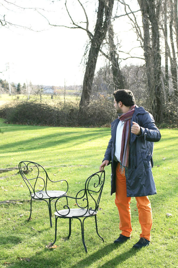 Pumpkin orange pants for the fall.