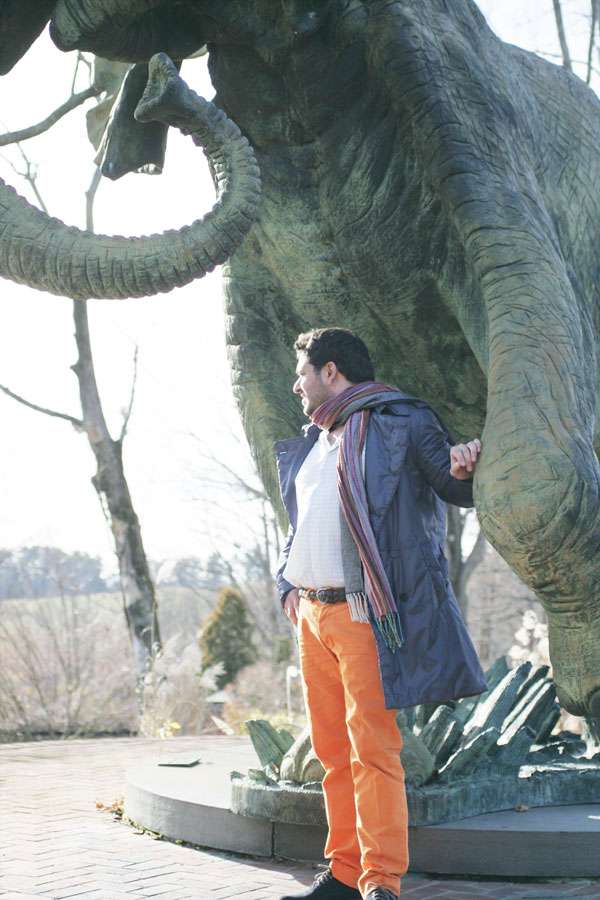 Pumpkin orange pants for the fall.
