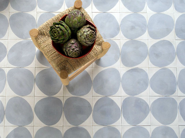 Modern morocco inspired concrete tiles designed by Claesson Koivisto Rune for Marrakech Design
