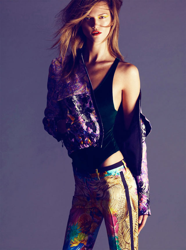 Polish fashion model Kasia Struss photographed for the February 2012 issue of Harper's Bazaar Spain.