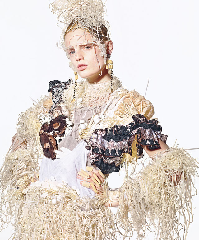 Fashion made from food photographed by Richard Burbridge.
