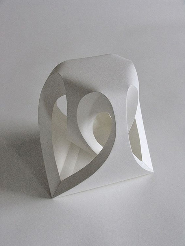 Three dimensional paper art by english sculptor Richard Sweeney