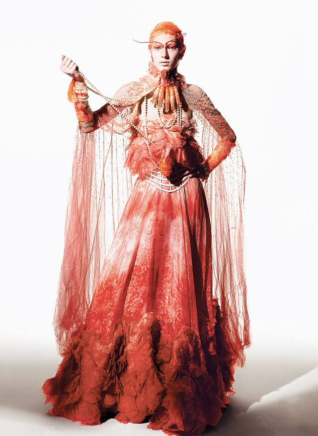 Fashion made from food photographed by Richard Burbridge.