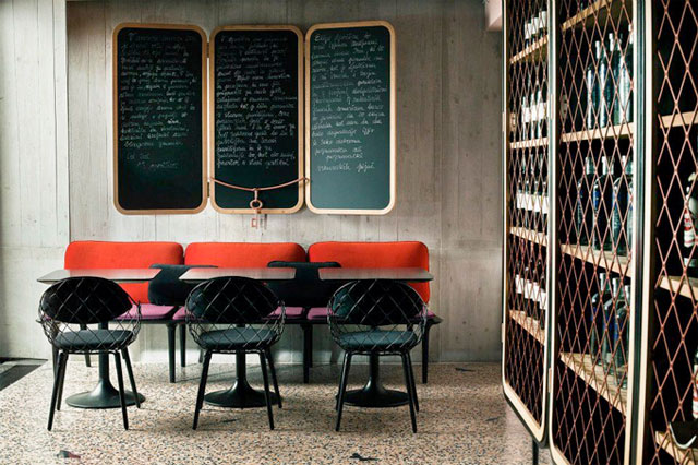 A chic bohemian bar and restaurant designed by Nika Zupanc.