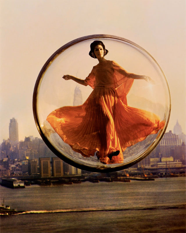 "Fashion in A Bubble" photographs by American Photographer Melvin Sokolsky.