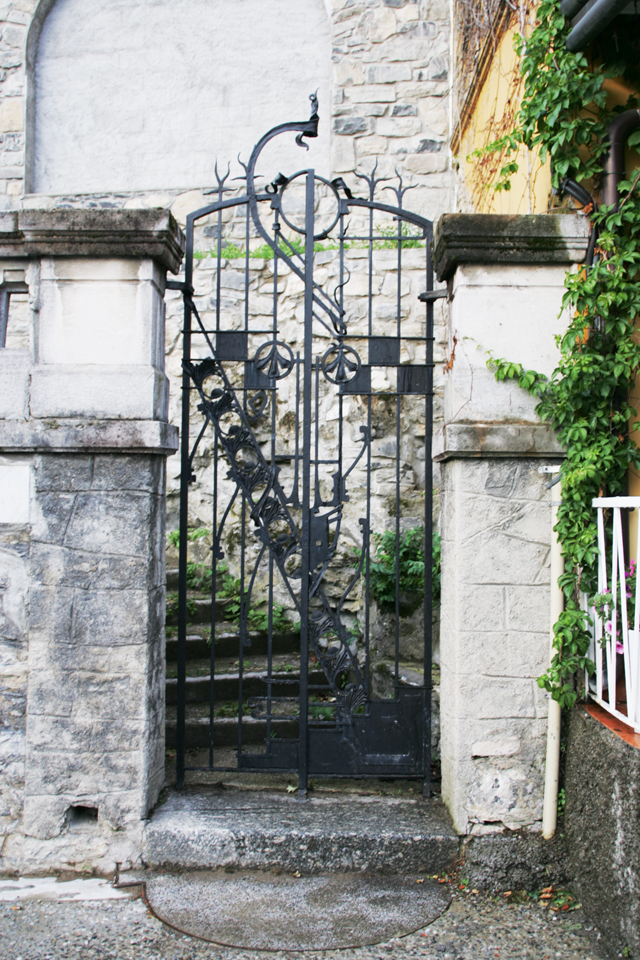 Italian iron garden door.