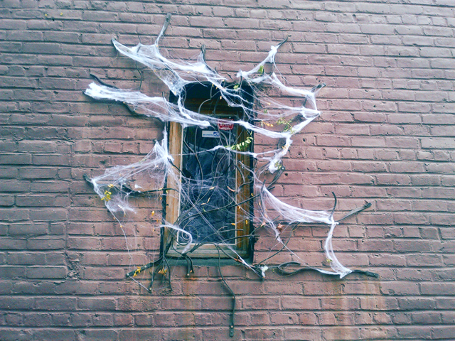 Cool Halloween inspired diy ghost windows.