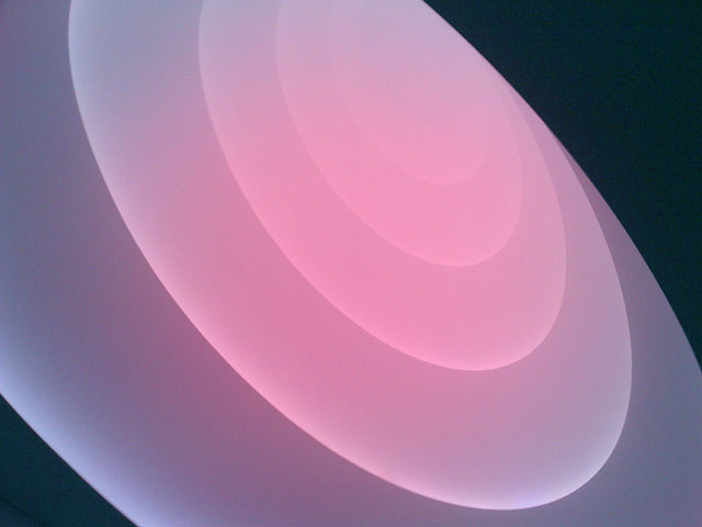 James Turrell art installation at the Guggenheim Museum in NYC.