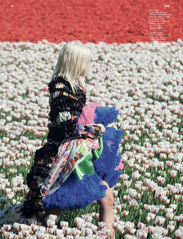 Model Lisanne de Jong Photographed by Viviane Sassen for Dazed & Confused A fashion editorial with Dutch model Lisanne de Jong.